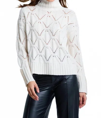Lisa Todd Stand Out Sweater In Winter White