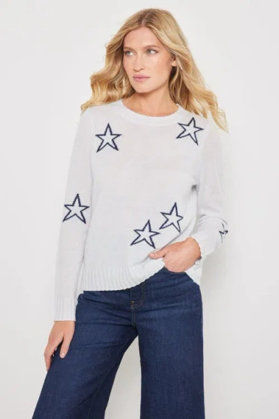 Lisa Todd Star Dust Cashmere Sweater In Iced Blue