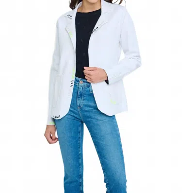 Lisa Todd Stitchin' Blazer In White