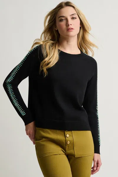 Lisa Todd Stitchymix Sweater In Black