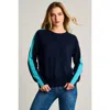 Lisa Todd Stripefull Sweater In Blue