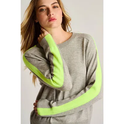 Lisa Todd Stripefull Sweater In Gray