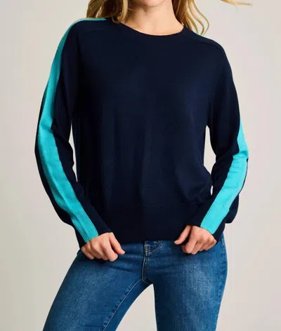 Lisa Todd Stripefull Sweater In Midnight In Blue
