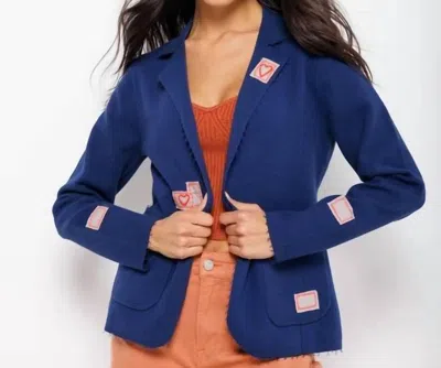 Lisa Todd Summer Blazing Blazer In Navy In Blue