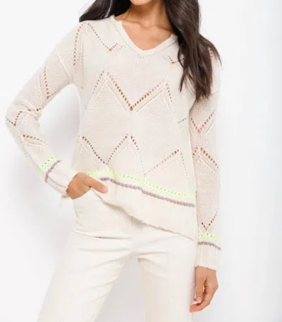 Lisa Todd Summer Softie Sweater In Frosting In White