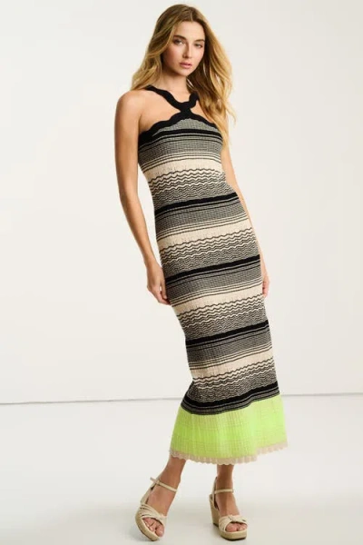 Lisa Todd Summer Sway Knit Cotton Dress In Multi