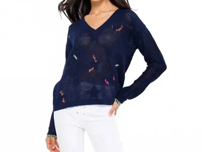 Lisa Todd Super Stars Sweater In Blue