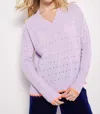 LISA TODD SWAGGY CHIC SWEATER IN PURPLE PASSION