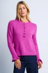 Lisa Todd The Allure Knit Henley In Pink