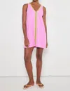 Lisa Todd Tizzy V-neck Tunic Dress In Hot Orchid In Pink
