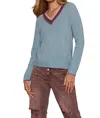 Lisa Todd To The Point Sweater In Shore Blue In Multi