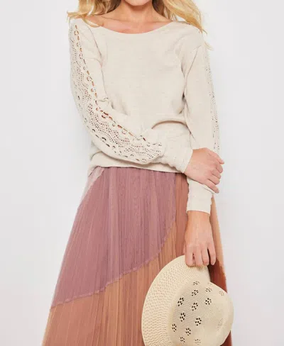 Lisa Todd Truth Or Dare Sweater In Almond