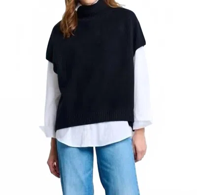 Lisa Todd Twist Sweater Vest In Black