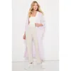 Lisa Todd Uptown Cashmere Duster In Iced Lilac