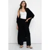 Lisa Todd Uptown Cashmere Duster In Onyx