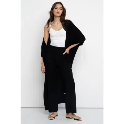 Lisa Todd Uptown Cashmere Duster In Onyx