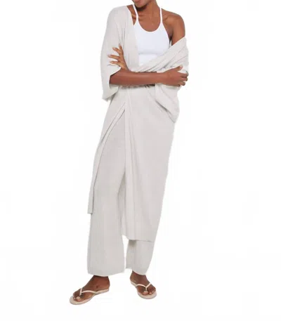 Lisa Todd Uptown Duster Cardigan In Iced Grey