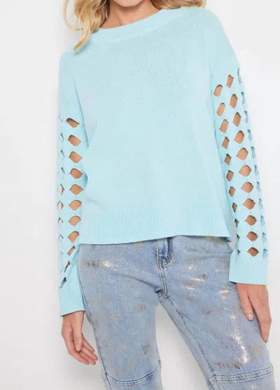 Lisa Todd Women's After Hours Sweater In Aqua In Blue