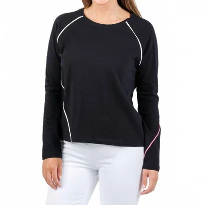 Lisa Todd Women's Piping Hot Top In Black