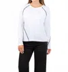 Lisa Todd Women's Piping Hot Top In White In White