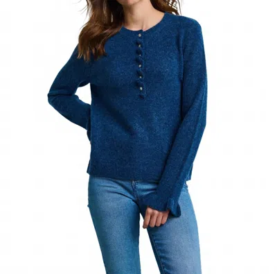 Lisa Todd The Allure Knit Henley In Blue