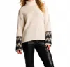 Lisa Todd Wonderland Turtleneck Sweater In Snow In Neutral
