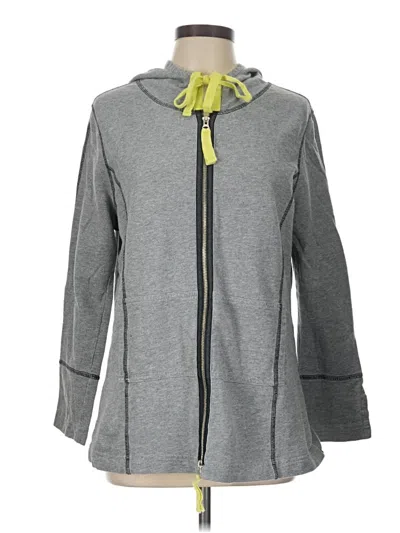 Pre-owned Lisa Todd Zip Up Hoodie In Gray