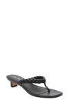 Lisa Vicky Beauty Heeled Flip Flop In Black
