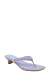 Lisa Vicky Beauty Heeled Flip Flop In Pale Purple