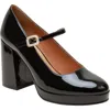 Lisa Vicky Bobble Platform Pump In Black Patent