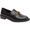 Lisa Vicky Zany Loafer In Black Croc