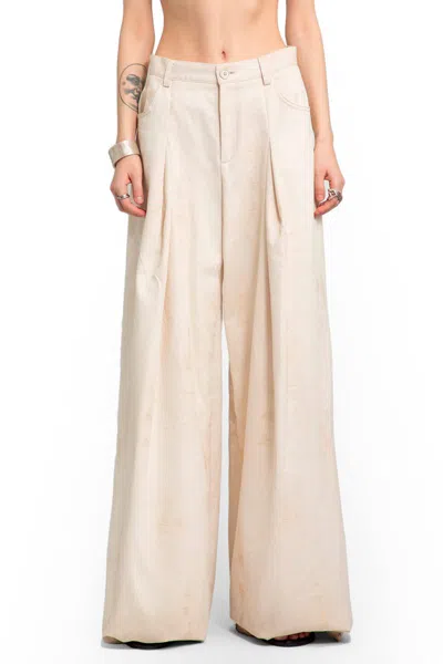 Lisa Von Tang Trousers In Off-white