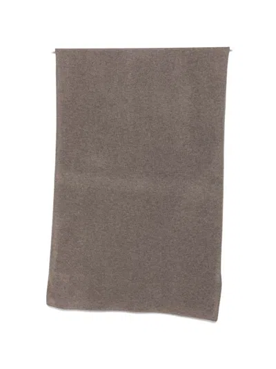 Lisa Yang 100% Cashmere Scarf In Taupe Brown