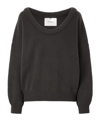Lisa Yang Doria Cashmere Sweater In Gray