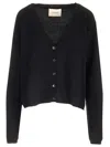 Lisa Yang The Abby Cashmere Sparkle Cardigan In Black