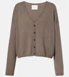 Lisa Yang Abby Cashmere Cardigan In Brown