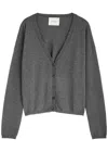 Lisa Yang Abby Cashmere Cardigan In Grey