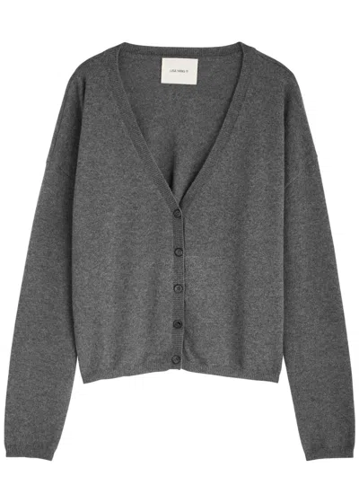 Lisa Yang Abby Cashmere Cardigan In Grey