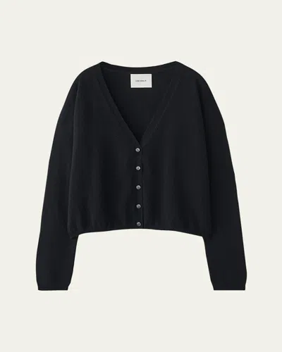 Lisa Yang Abby Cashmere V-neck Cardigan In Black