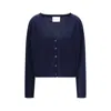 Lisa Yang The Abby Button Cardigan In Green