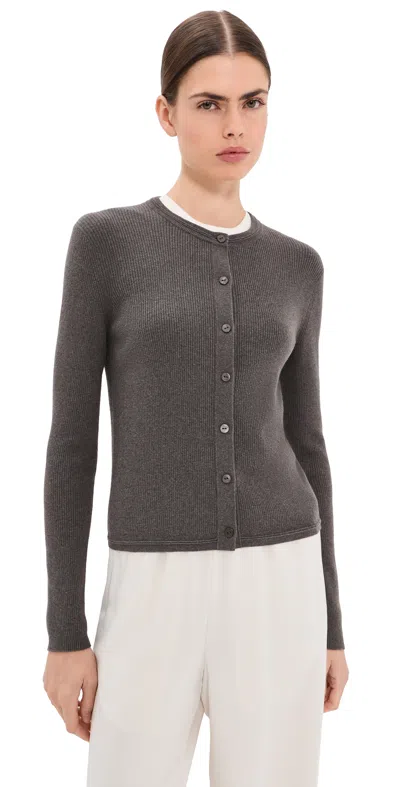 Lisa Yang Abeena Cardigan Deep Walnut In Brown