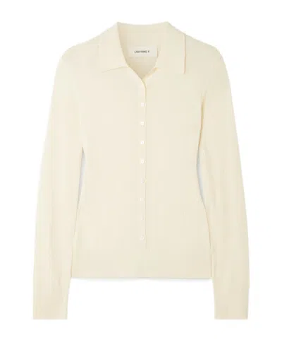 Lisa Yang Agata Ribbed Cashmere Cardigan In Neutral