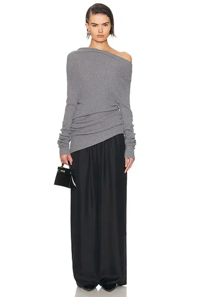 Lisa Yang Agie Sweater Dress In Gray