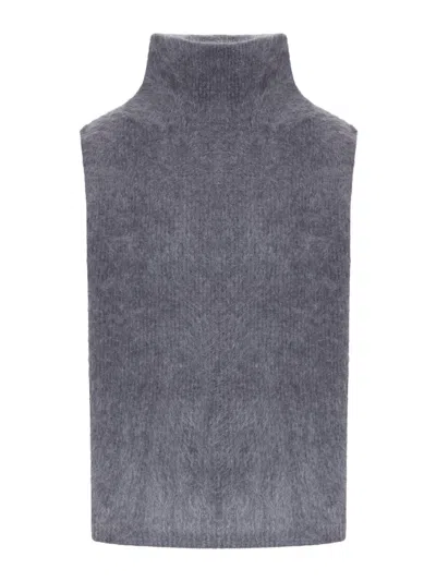 Lisa Yang Aisla Wool Cashmere Vest In Grey