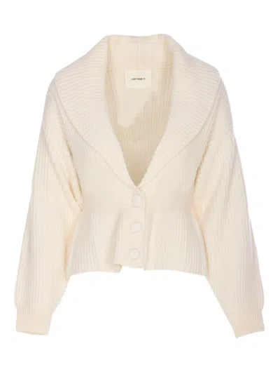 Lisa Yang Alessandra Button Cardigan In Animal Print