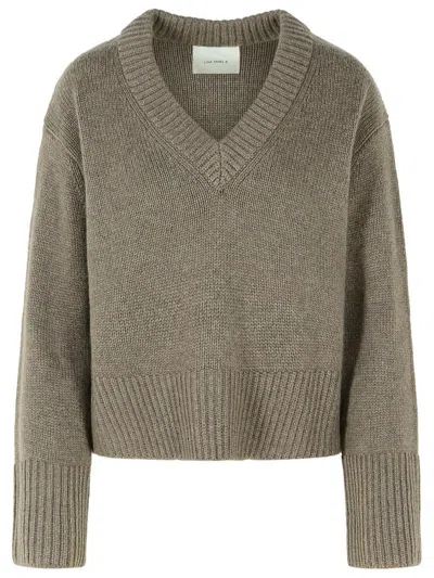 LISA YANG LISA YANG 'ALETTA' TRUFFLE CASHMERE SWEATER