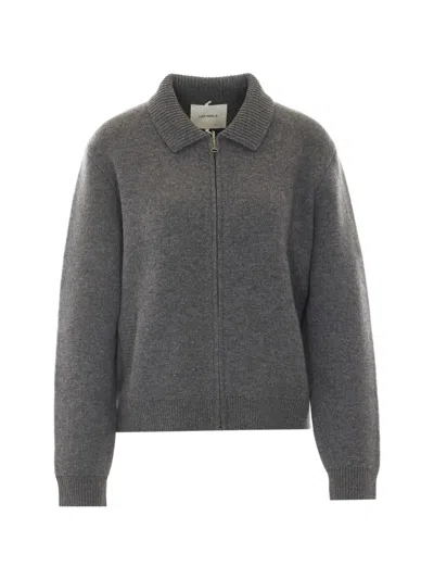 Lisa Yang Aleya Zip-fastening Cardigan In Gray