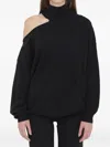 Lisa Yang Alvia Asymmetrical Cut-out Sweater In Black