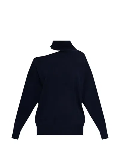 Lisa Yang Alvia Cut-out Turtleneck Sweater In Blue