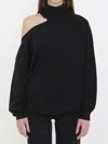 Lisa Yang Alvia Asymmetrical Cut-out Sweater In Black